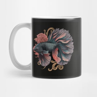 Floral Bettafish Mug